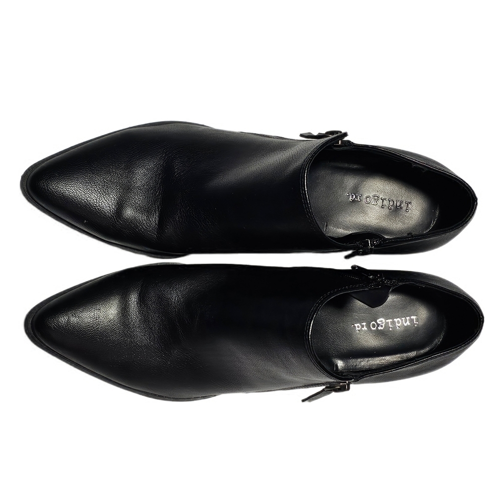 Indigo Ankle Booties Zipper Closure Black - Picture 2 of 16